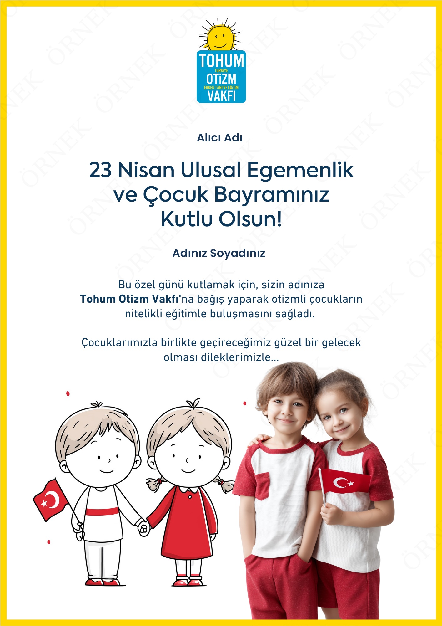 23 Nisan Kutlama Sertifikası I 02
