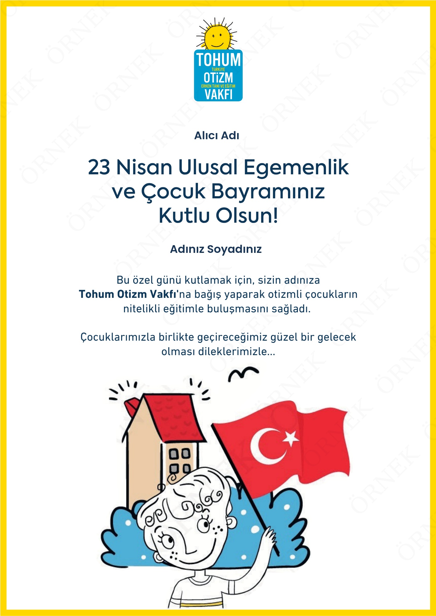 23 Nisan Kutlama Sertifikası I 03