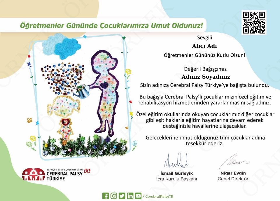 Öğretmenler Günü Sertifikası