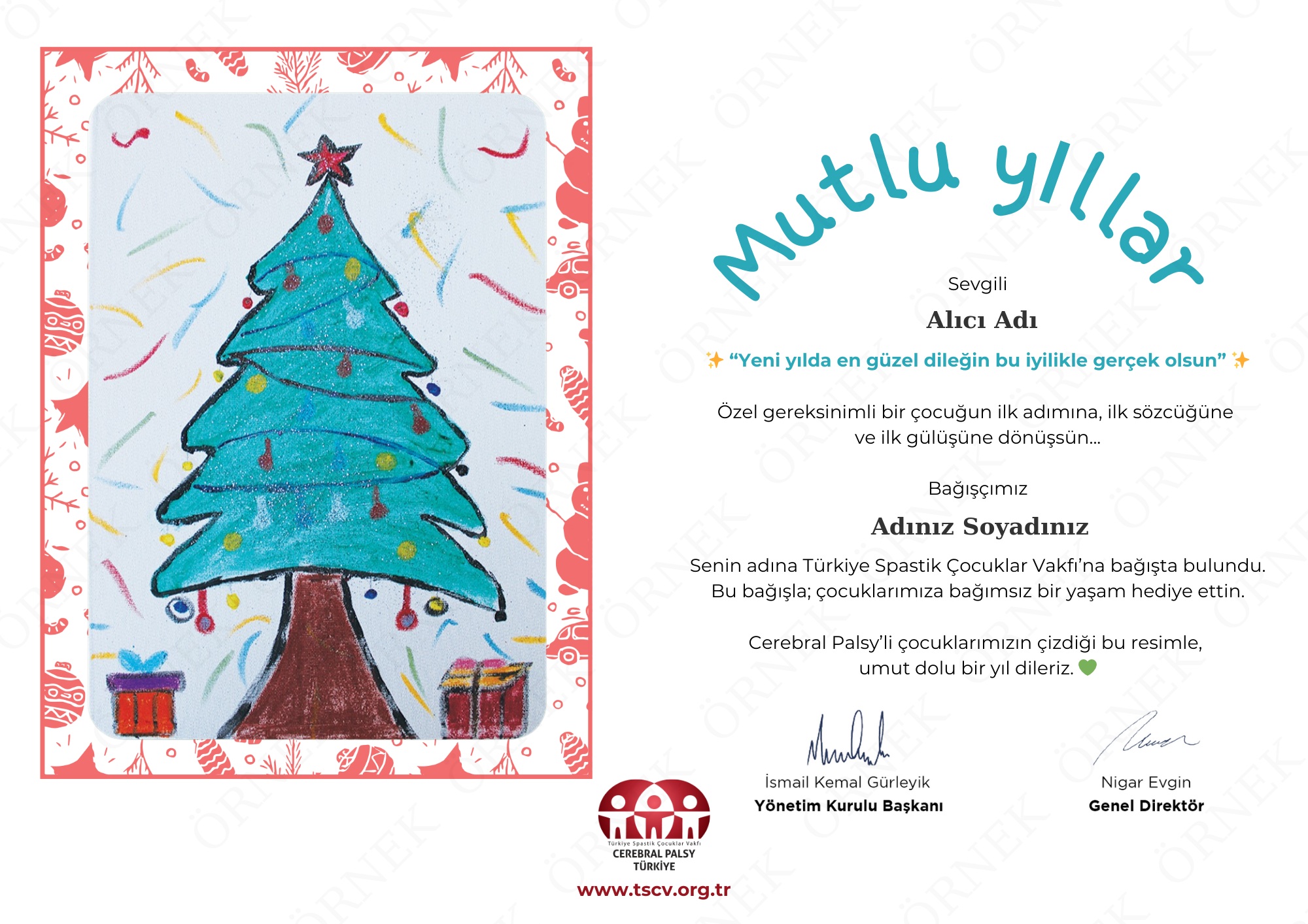 Rüzgarlı Yılbaşı sertifikası