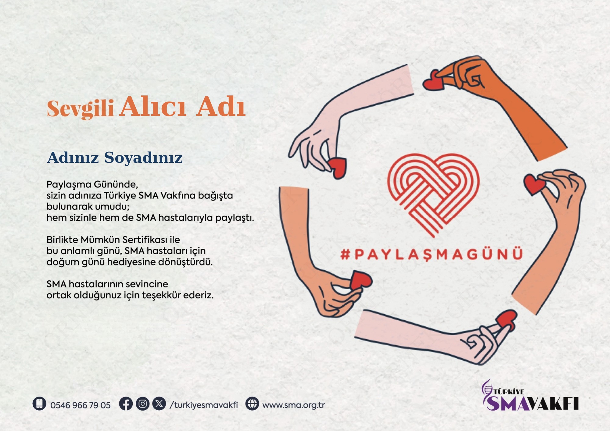 Paylaşma Günü "Birlikte Mümkün " Sertifikası - 4