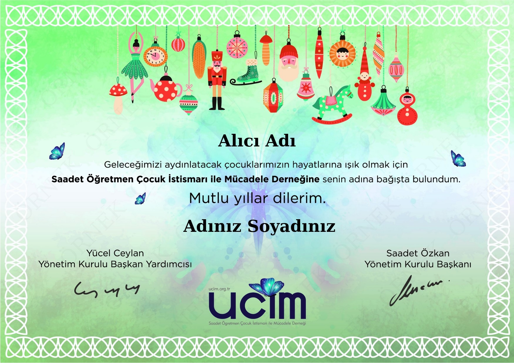 YENİ YIL SERTİFİKASI (KİŞİSEL)