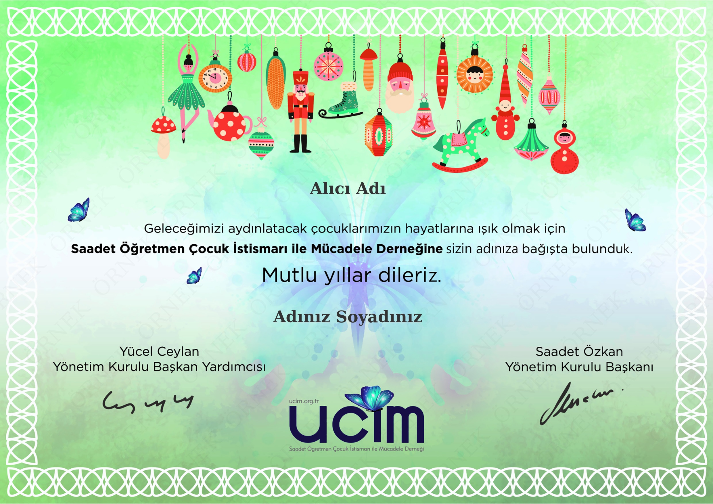 YENİ YIL SERTİFİKASI (KURUMSAL)