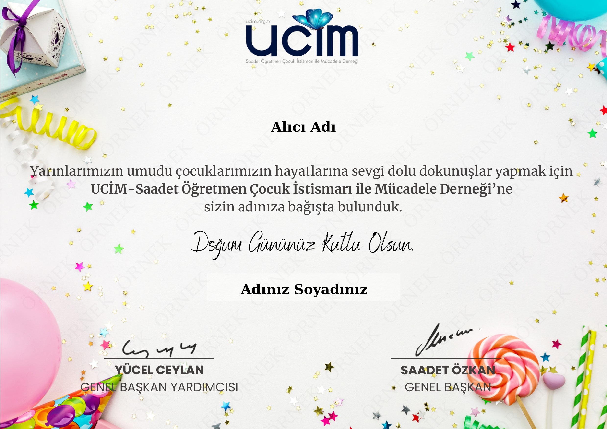 HEDİYE DOĞUM GÜNÜ SERTİFİKASI (TEMA 2-ÇOĞUL)