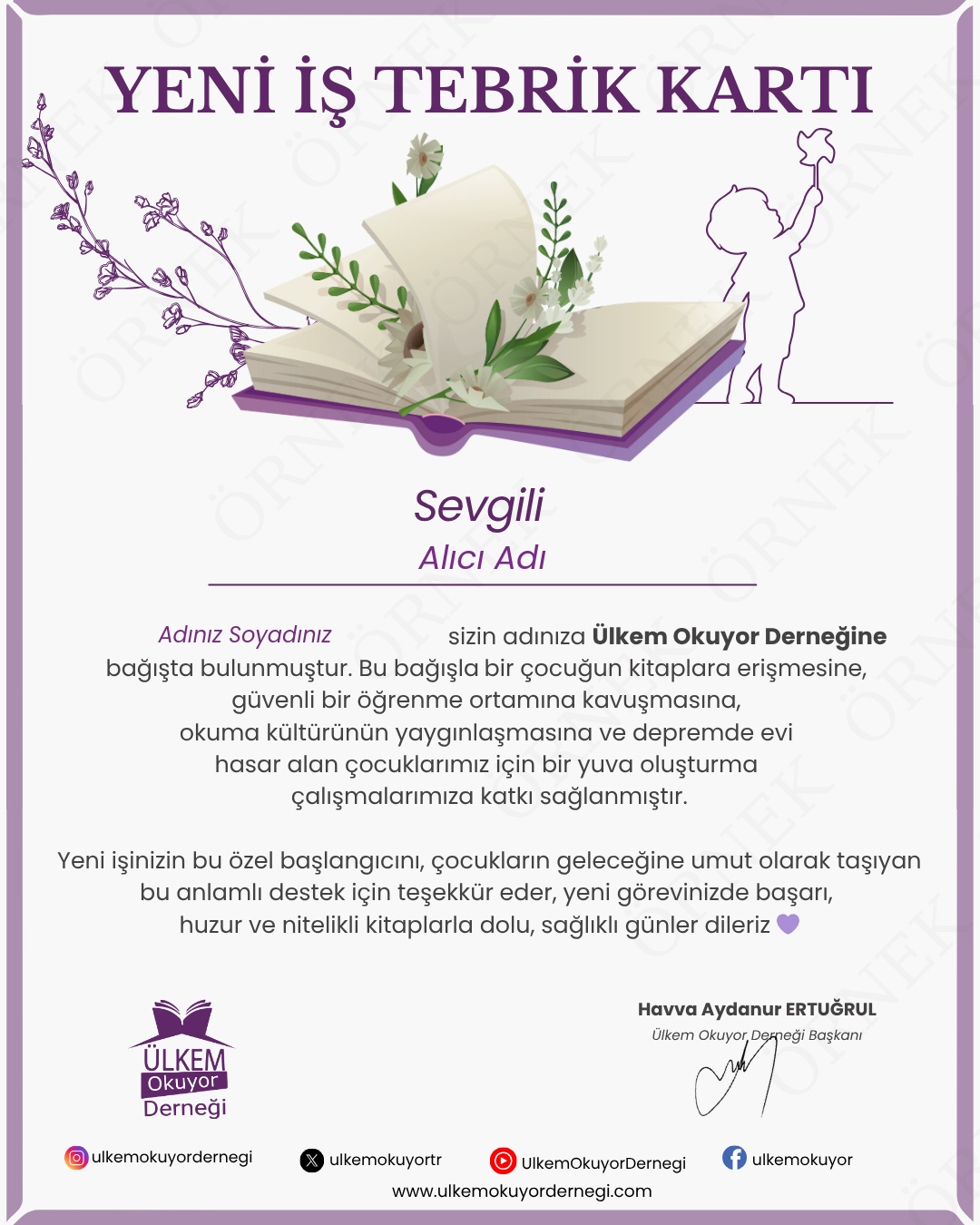 Yeni İş Tebriği