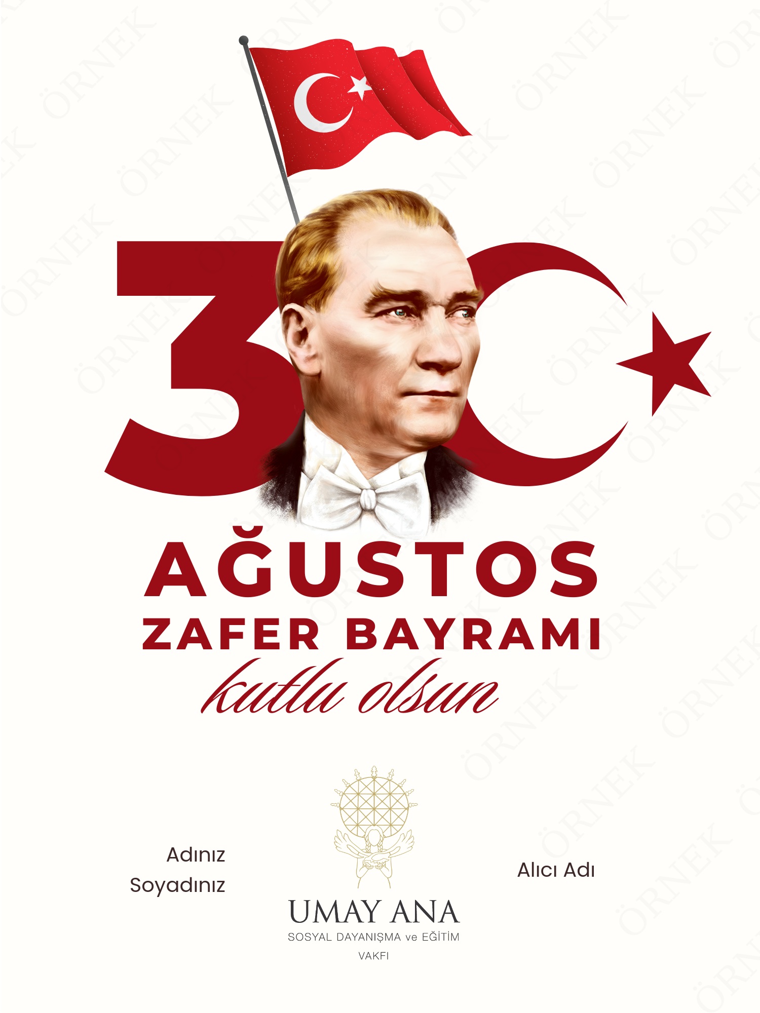 30 Ağustos Zafer Bayramı Kart 3