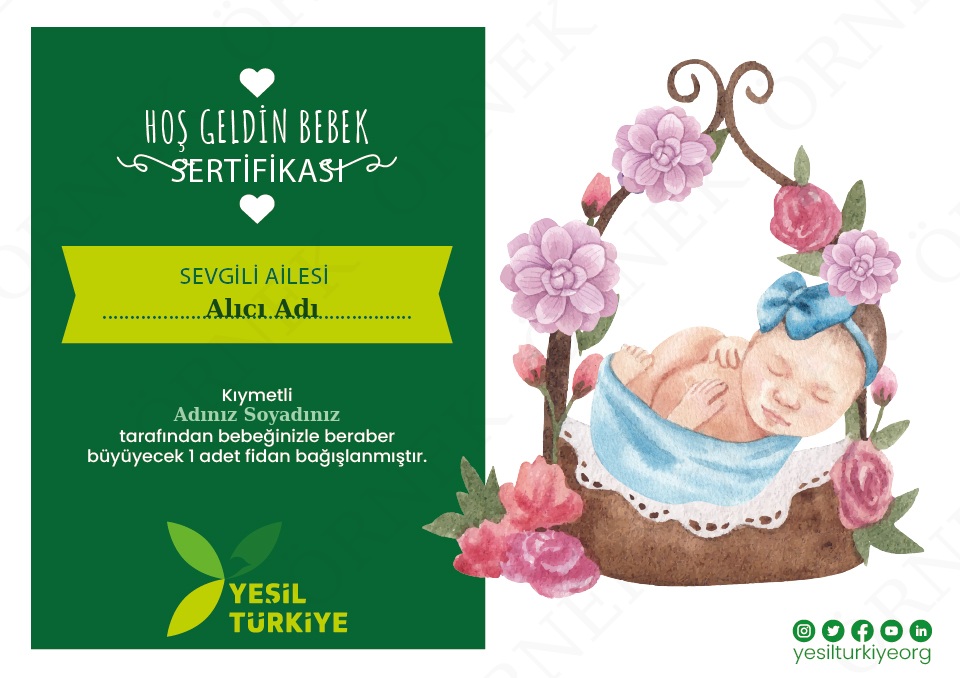 Hoş Geldin Bebek Sertifikası