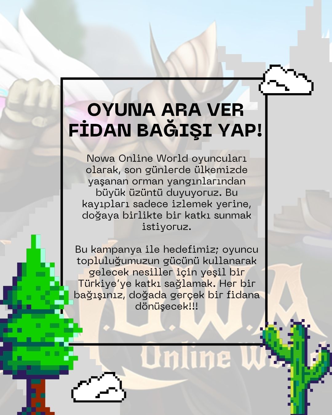 Nowa Online World Fidan Bağışı Kampanyası